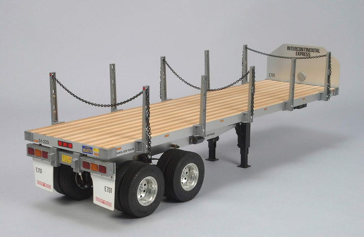 TAMIYA 56306 1:14 Flachbett-Auflieger, Bausatz zum Zusammenbauen, RC Truck, fernsteuerbarer, Lastwag