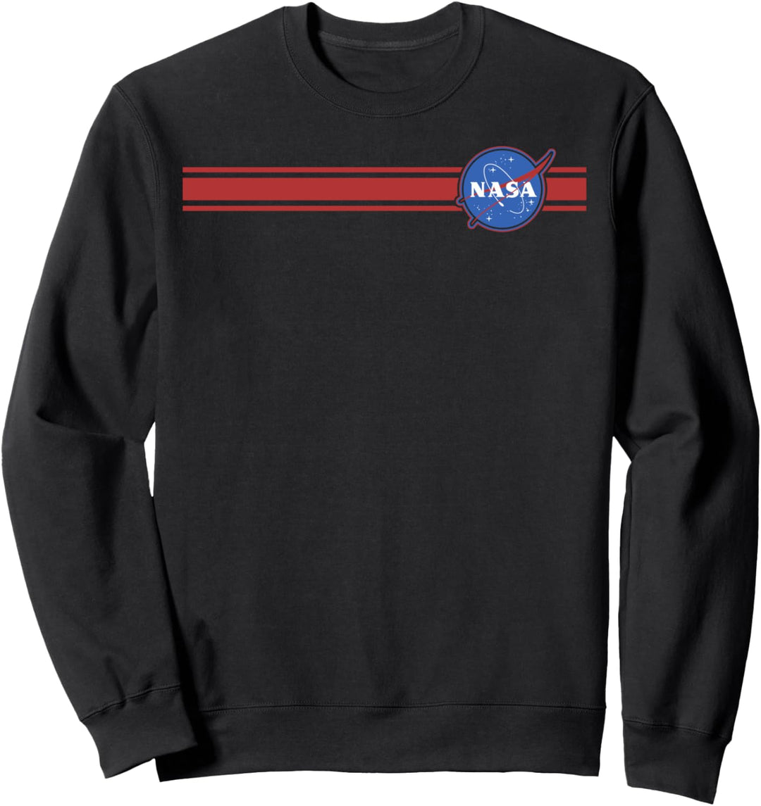 NASA Red Stripe Small Patch Classic Logo Sweatshirt