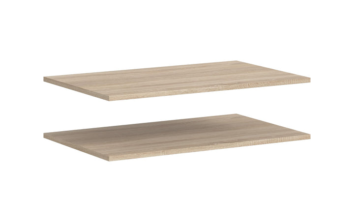 xonox.home – Schrank-Zubehör Einlegeboden-Set Kopenhagen 2X 78x48 cm in Sonoma Eiche – 2er Pack Fach