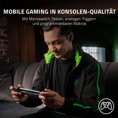 Razer Kishi V2 für iPhone - Mobile Gaming Controller (Universal Fit mit ausziehbarer Brücke, Streami