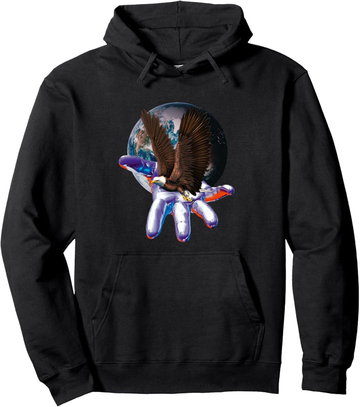 Adler Raubvogel Vögel Tiere Krallen Schnabel Pullover Hoodie
