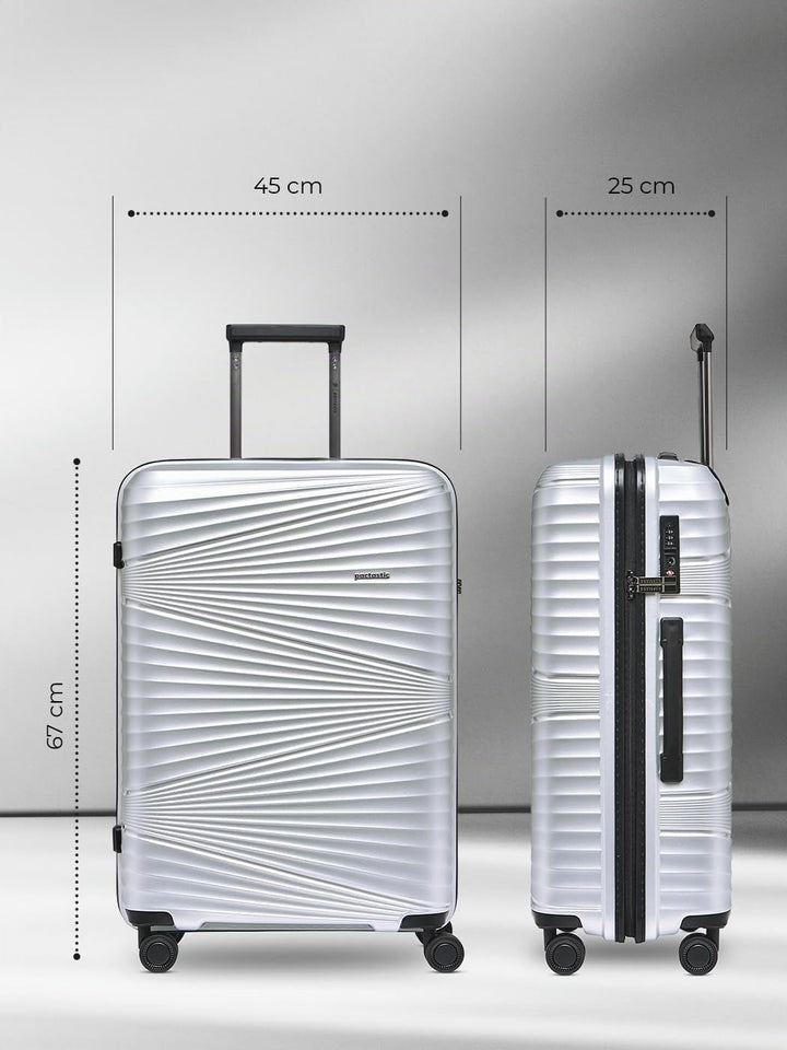 Pactastic Collection 02 Ultraleicht Hartschalen Check-in Koffer | Mittelgrosser Trolley 45 x 25 x 67