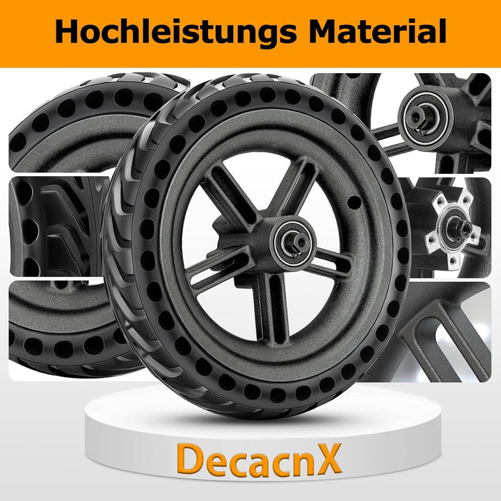 8,5 Zoll E Scooter Hinterrad Komplettrad mit Vollreifen & Felge für Xiaomi Pro/Pro 2 Hinterrad Kompl