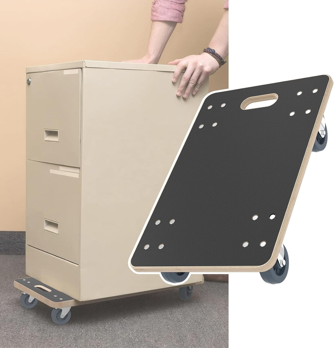 NAIZY Rollbrett 1x Transportroller Brett 60 x 40 cm Möbeltransportrollen mit Universal Räden mit Bre