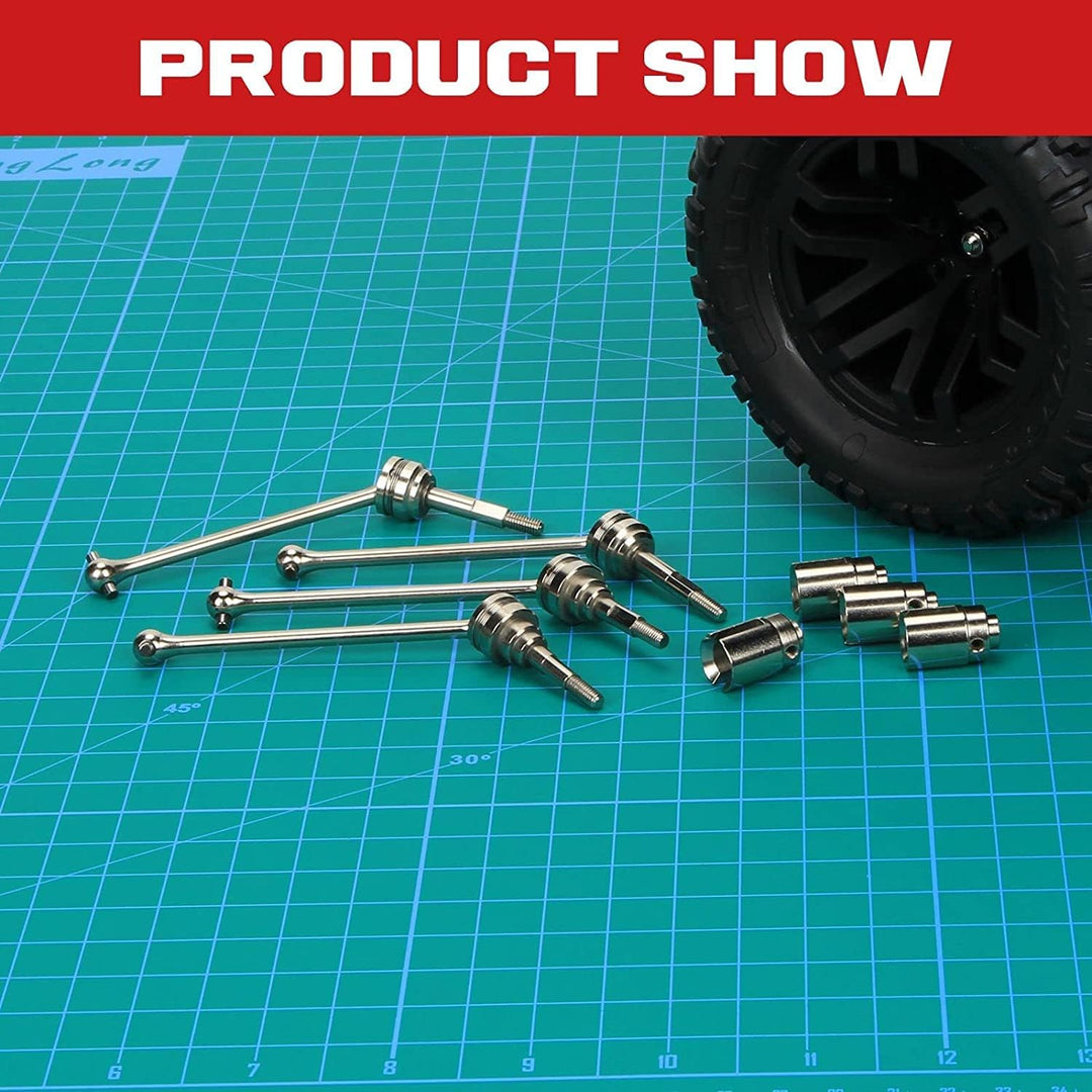RCAWD #45 Stahl Front & Hear Rc Auto Cvd Antriebswelle für 1/10 Slash Rustler Hoss Stampede Hoss VXL