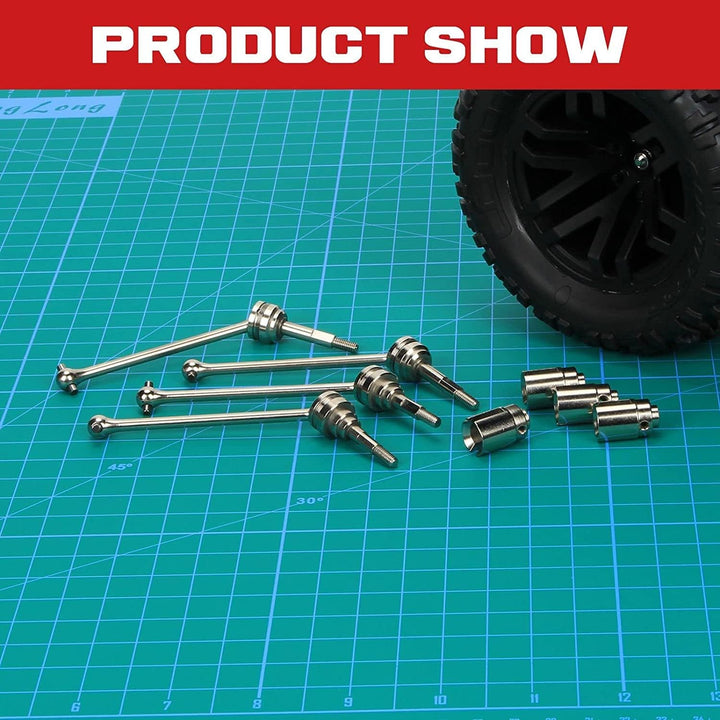 RCAWD #45 Stahl Front & Hear Rc Auto Cvd Antriebswelle für 1/10 Slash Rustler Hoss Stampede Hoss VXL