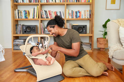 Ergobaby Evolve Bouncer Spielbogen mit Plüsch, Zubehör für die Ergobaby 3-in-1 Babywippe Babyschauke