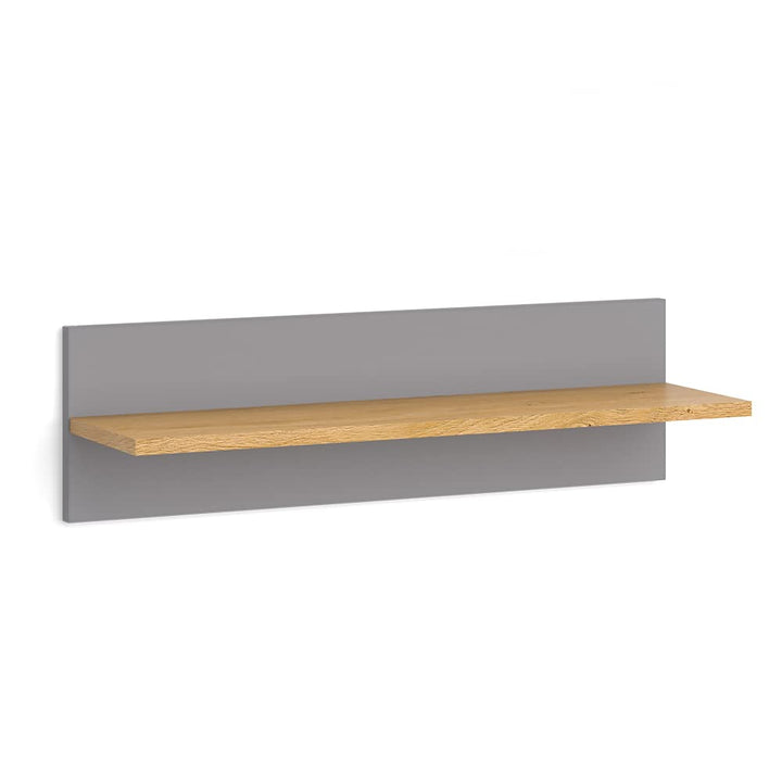 VitaliSpa Wandregal für das Kinderzimmer Malia, Grau/Eiche, 70 x 20 cm, Grau