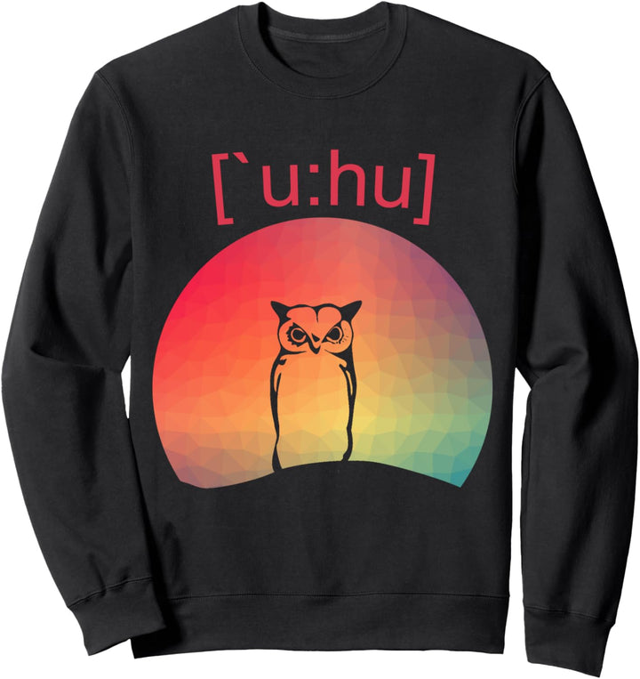 Vintage Uhu Geschenkidee für Kinder, Frauen und Männer Sweatshirt