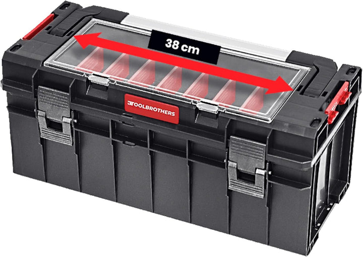 Toolbrothers RHINO Slim Werkzeugkoffer ECO Handling+ Long Edition 22 l IP54 + Werkzeugschale, Handli
