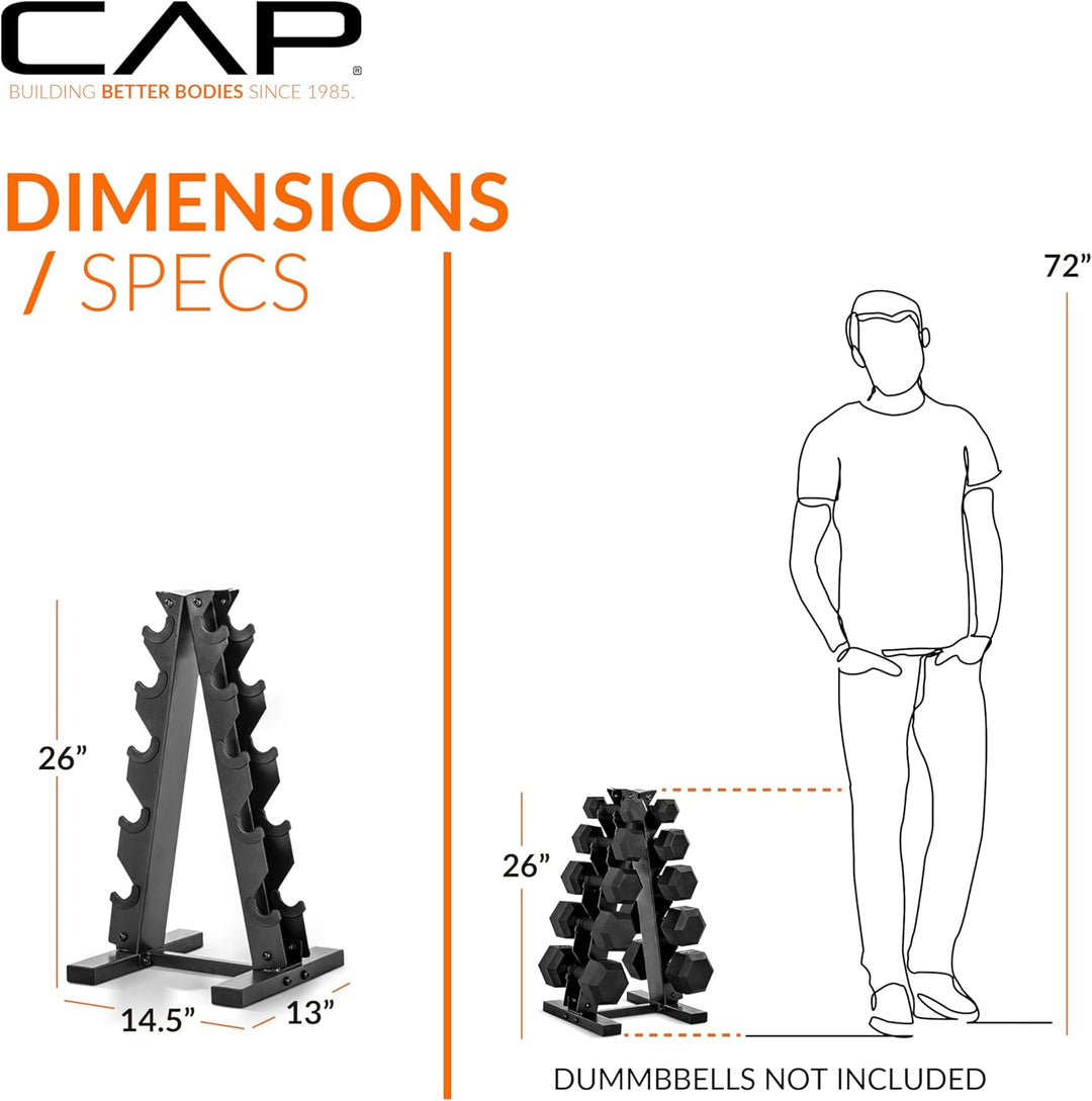 Cap Langhantelablage, A-Rahmen, Schwarz A-Frame Hantelablage Color Series, A-Frame Hantelablage Colo
