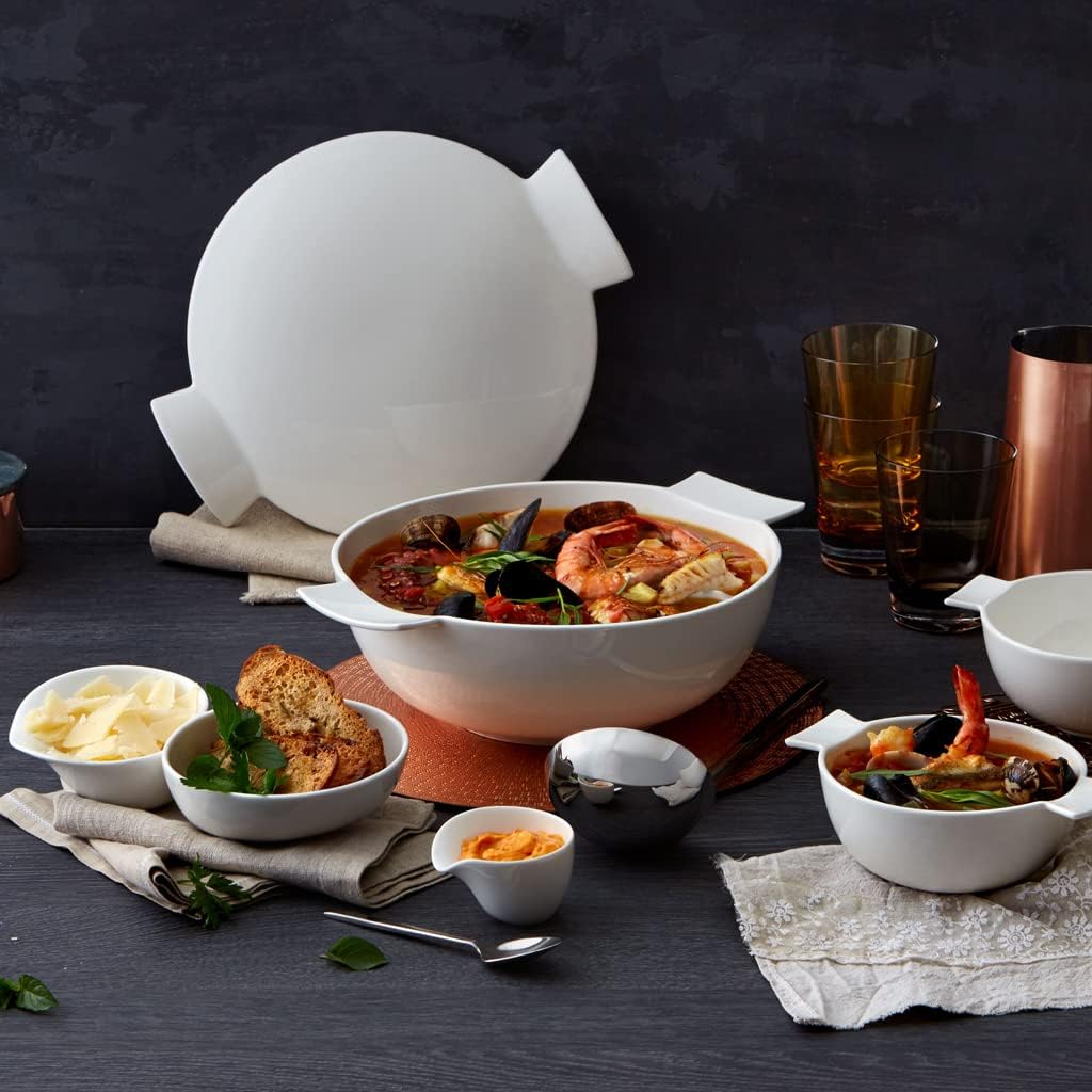 Villeroy & Boch Soup Passion Terrine für bis zu 4 Personen, Premium Porzellan, Weiss