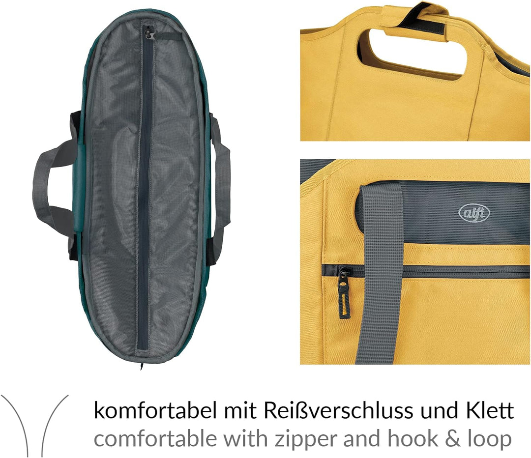 alfi ISO BAG 2in1 23 Liter, misted yellow, Thermo-Kühltasche aus Polyester mit extra Tragetasche, is