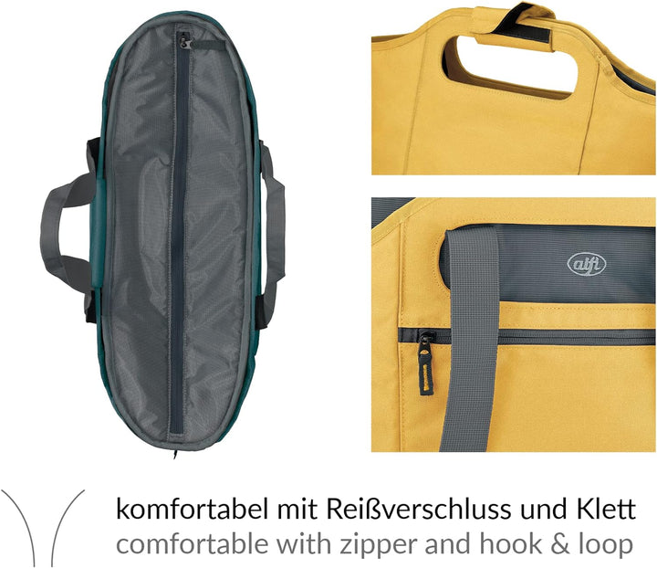 alfi ISO BAG 2in1 23 Liter, misted yellow, Thermo-Kühltasche aus Polyester mit extra Tragetasche, is