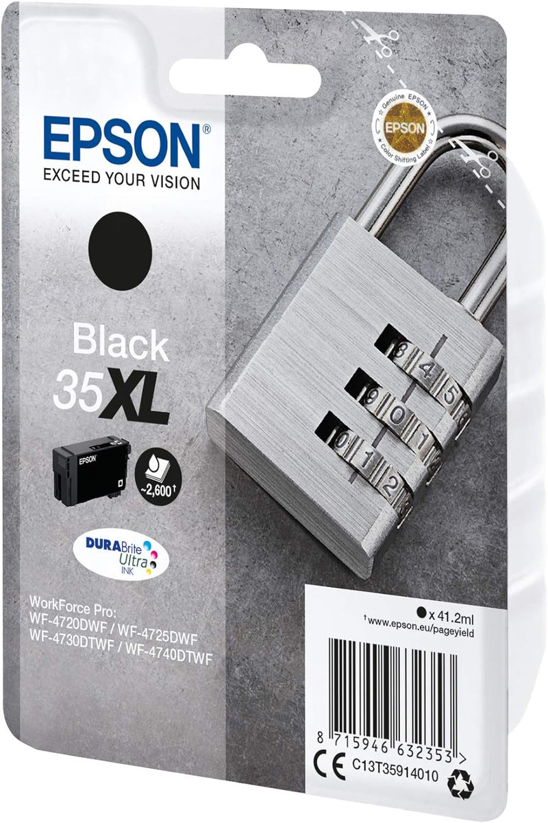 Epson Black 35xl, C13T35914020, Schwarz, Standard