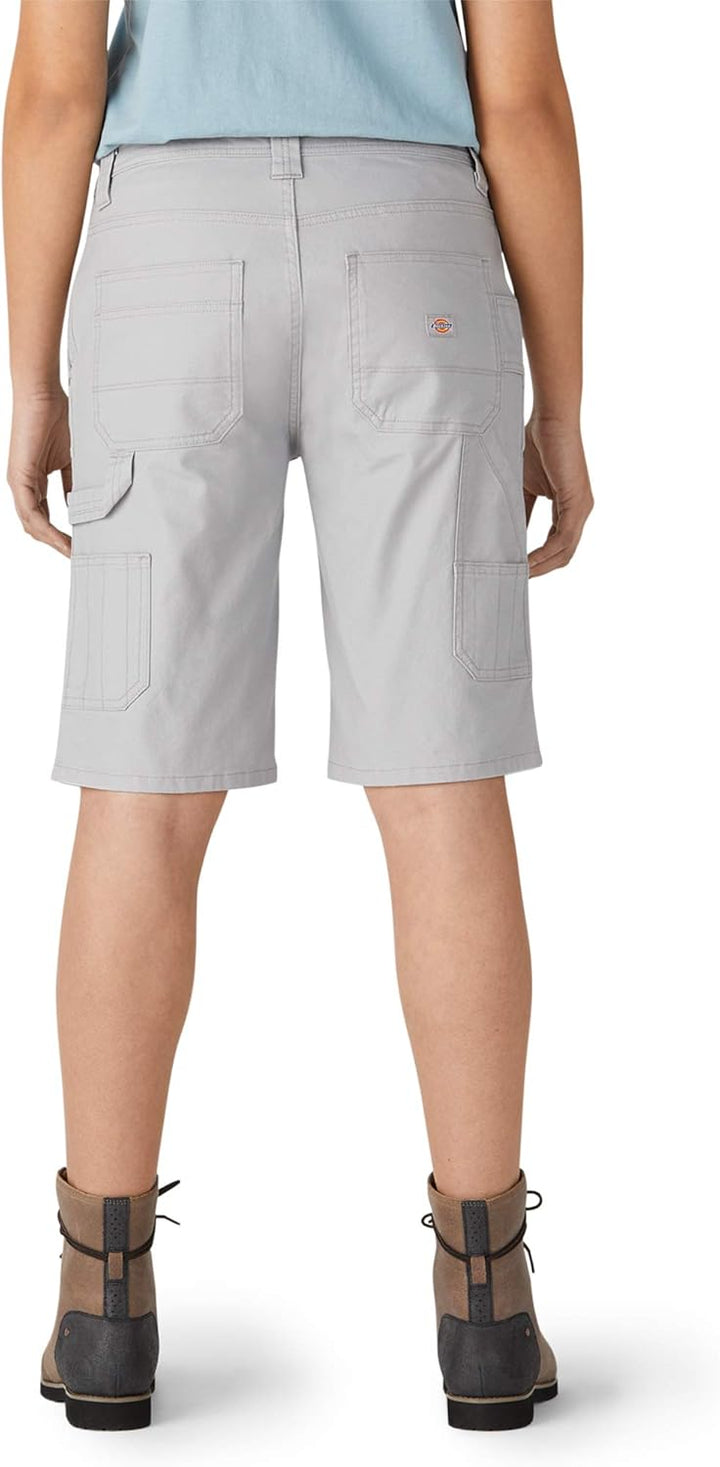 Dickies Damen Duck Carpenter Jeans-Shorts 10 Rinsed Alloy, 10 Rinsed Alloy