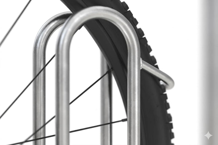 Hochwertiger Fahrradständer Standparker 4056 BR | Sicherer Radständer für Fahrräder mit breite Reife