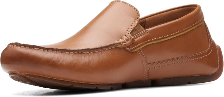 Clarks Herren Markman Plain Moccasin 42 EU Tan Leather, 42 EU Tan Leather