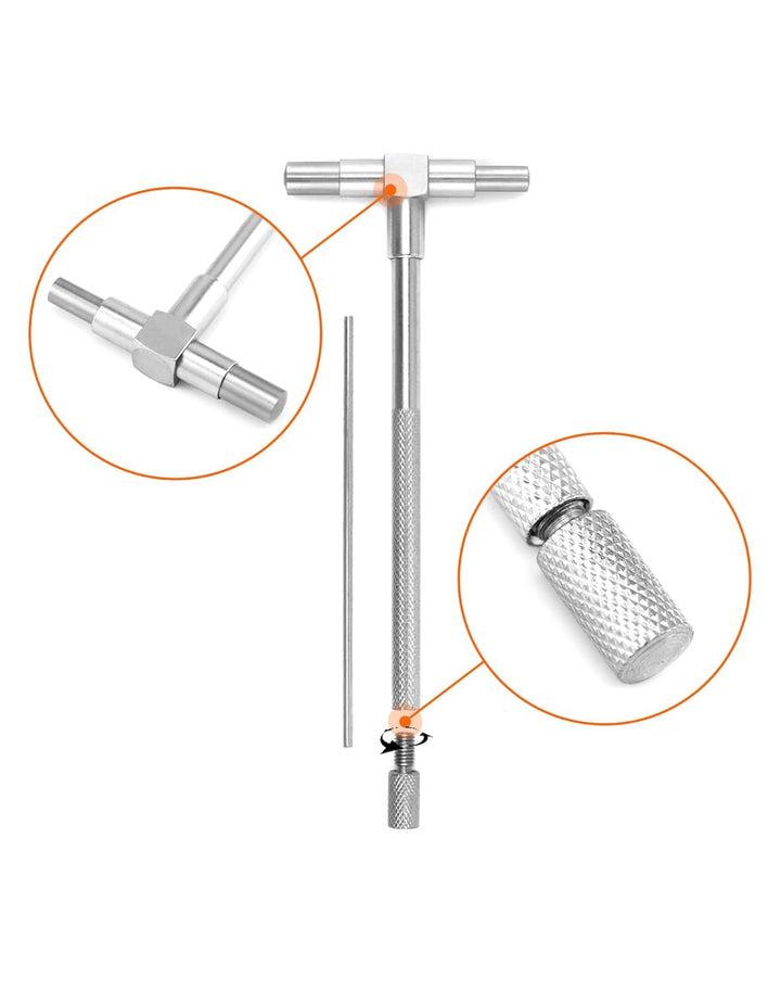 QWORK® Teleskoplehren 8mm - 150mm Innendurchmesser Einstellbar, 6 Stück/Set