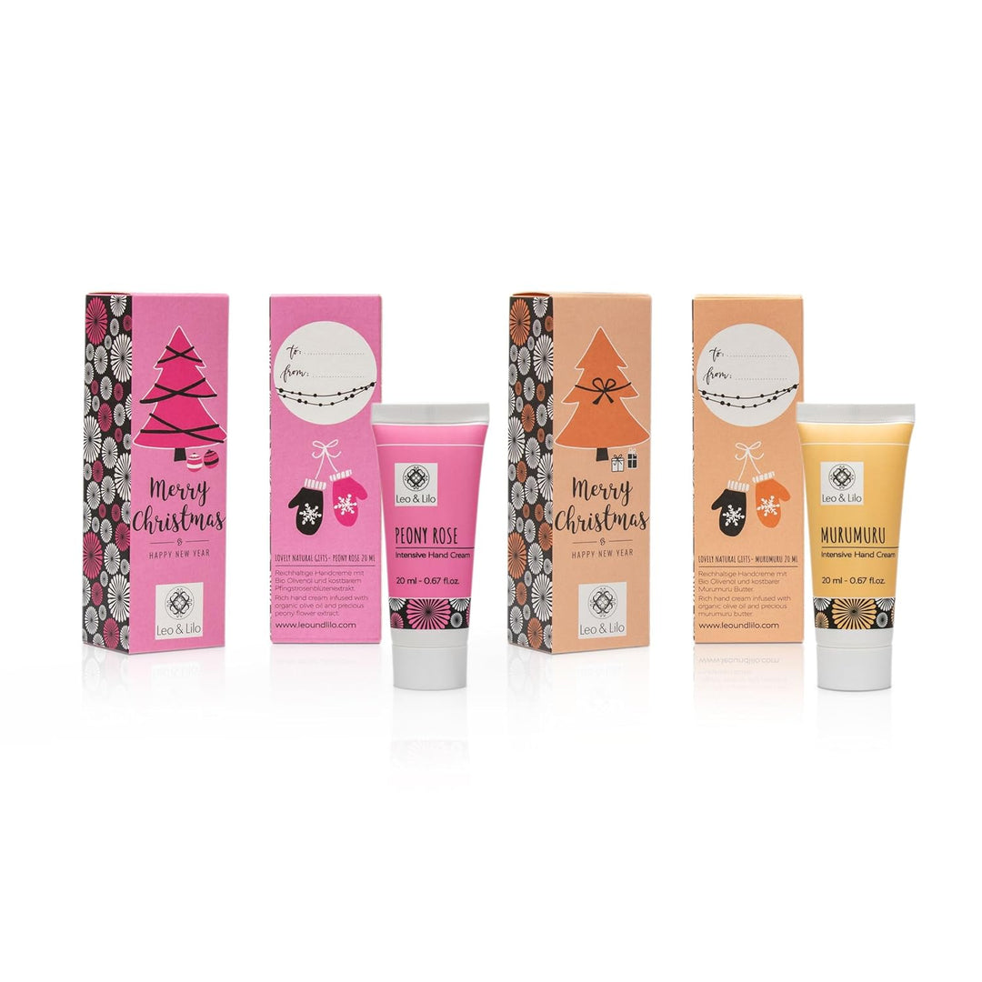 Leo & Lilo Kleiner Gruss Merry Christmas - Zauberhafte Handcreme Geschenksets - 6er-Set mit jeweils