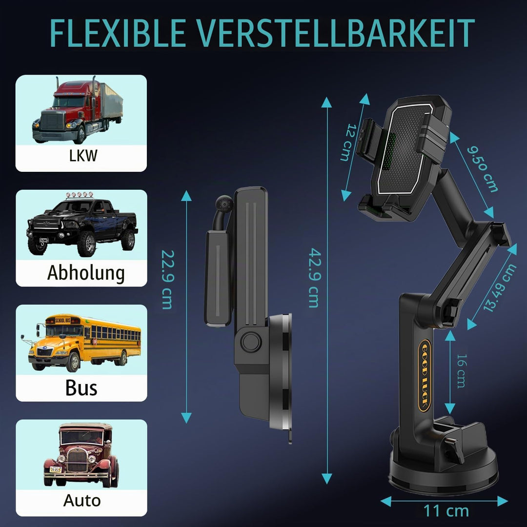 Topsolar Handyhalterung LKW Man Handyhalterung Auto Handy Halterung für LKW,Armaturenbrett Windschut