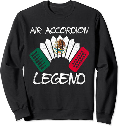 "Air Accordion Legend" Produkt Geschenk Mexikanische Flagge Sweatshirt
