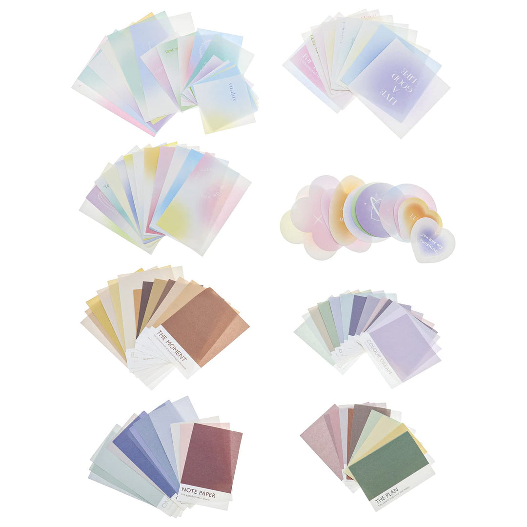 Create idea 200 Stück Dekoratives Papier DIY Zubehör für Scrapbooking Tagebuch Notizbuch Zeitplaner
