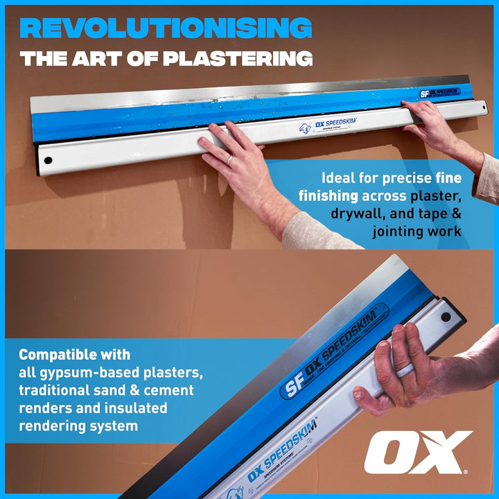 OX Speedskim Stainless Flex Finishing Rule - SF 600mm, 600mm