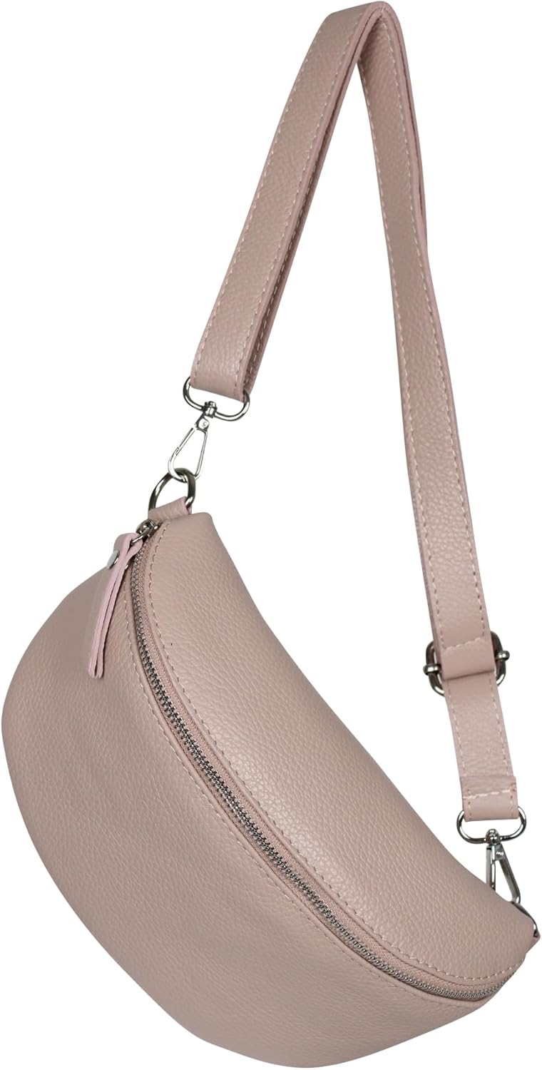 AmbraModa GLX1 - Damen Herren Unisex kleine Hüfttasche Gürteltasche Bauchtasche Umhängetasche aus Ec