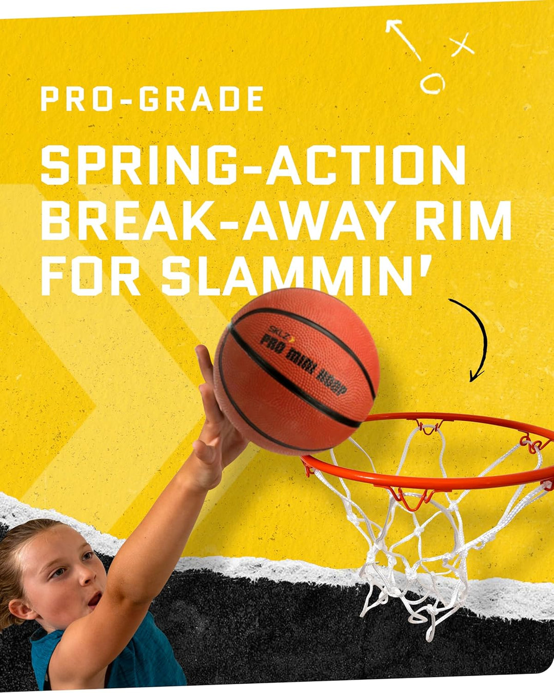 SKLZ Unisex Glow in The Dark Mini Basketball Hoop & Spin Master Games Perplexus Beast, 3D-Kugellabyr