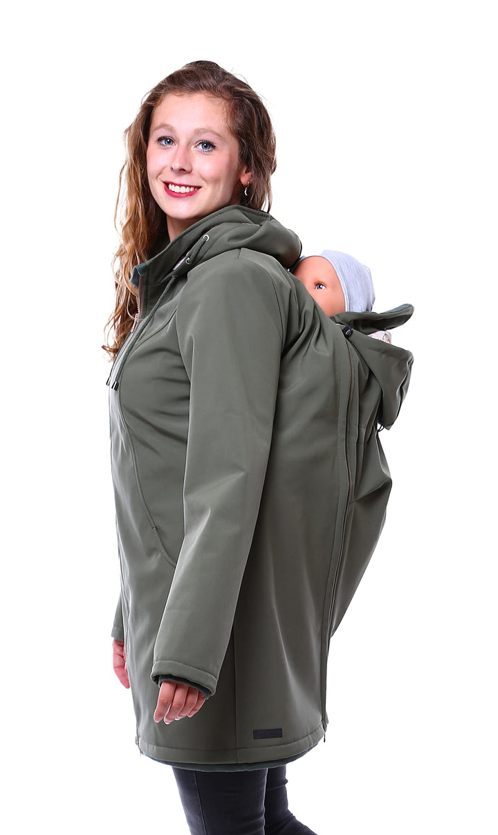 Viva la Mama – Allwetter Funktionsjacke für Mama und Baby, Umstandsjacke + Tragejacke - MELLORY S vo