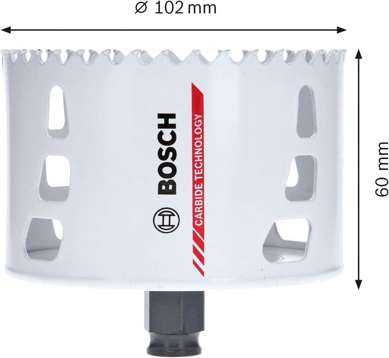 Bosch Accessories Carbide Lochsäge Endurance for Heavy Duty (Ø 102 mm, Zubehör Bohrmaschine), Ø 102