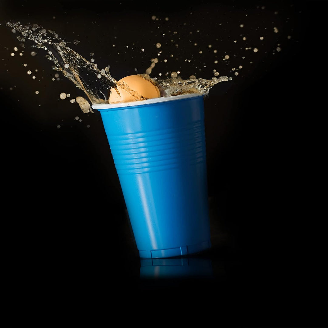 Relaxdays 288 x Beer Pong Bälle, Tischtennisbälle aus Kunststoff, für Bierpong, ohne Aufdruck, Ping