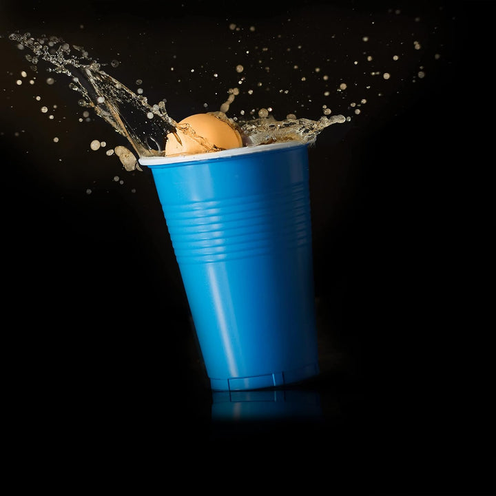 Relaxdays 288 x Beer Pong Bälle, Tischtennisbälle aus Kunststoff, für Bierpong, ohne Aufdruck, Ping