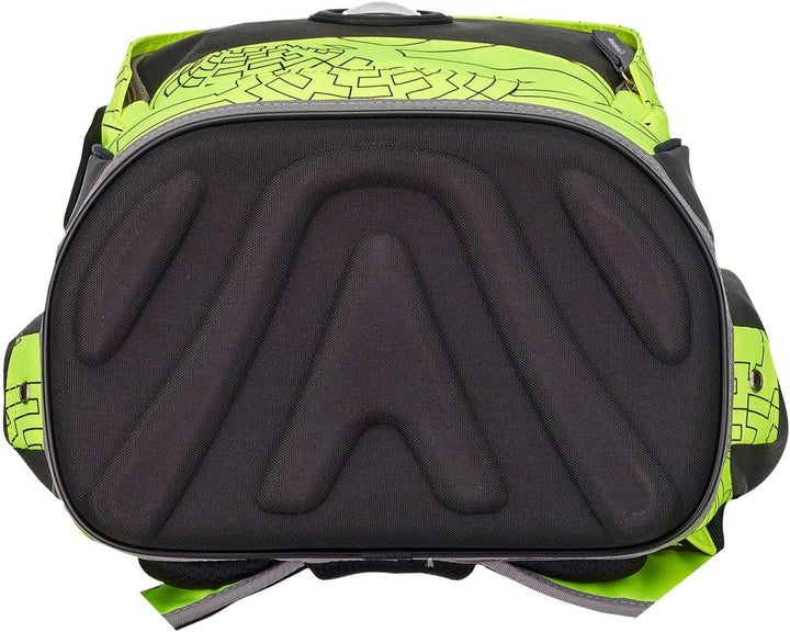 DerDieDas Ergoflex Schulrucksack Set 5-TLG. Exklusiv Superflash Neon Fighter