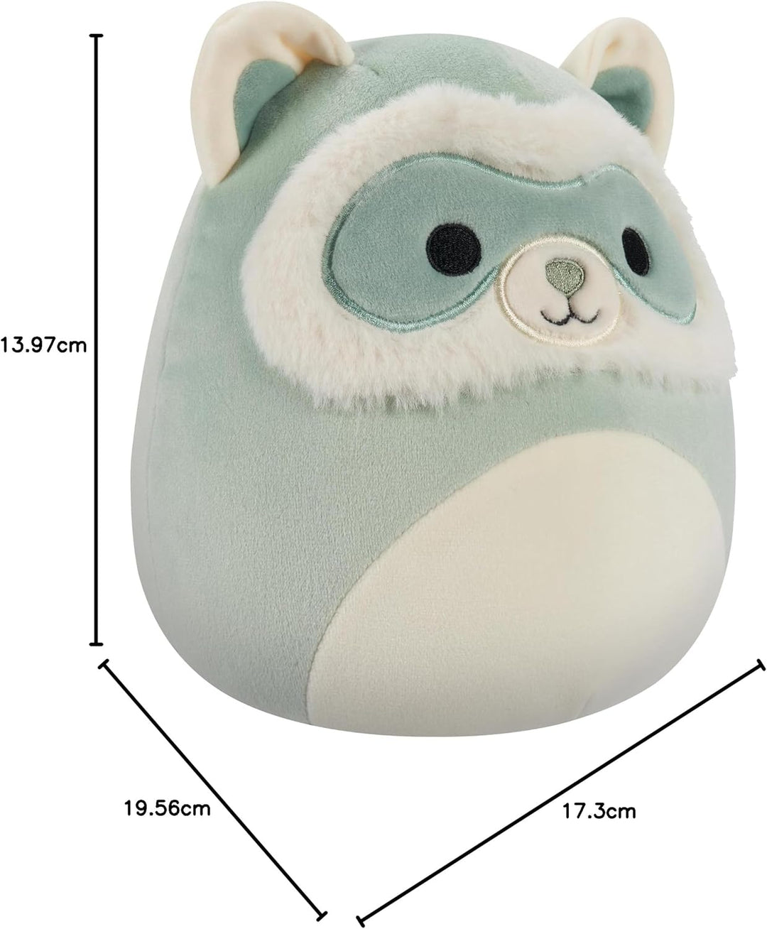 Squishmallows SQCR05403 - Hemkey das Frettchen 19 cm, offizielles Jazwares Plüsch, superweiches Kusc