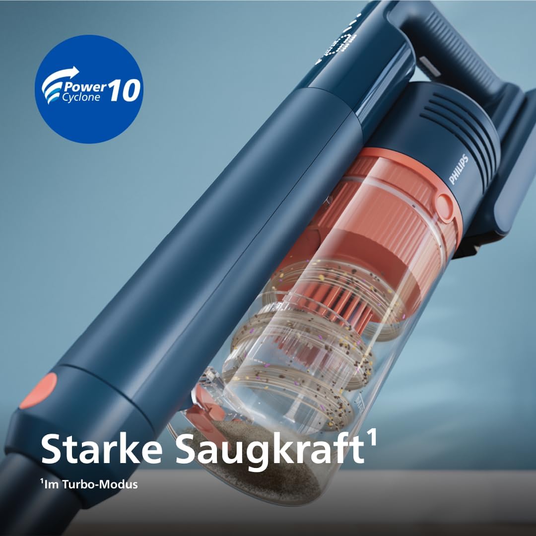 Philips SpeedPro Max Kabelloser Staubsauger 5000 Series Flex, Leistungsstarke Saugkraft, 60 Min. Lau
