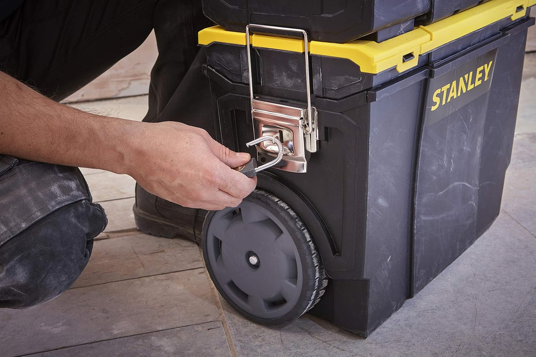 Stanley Mobile Werkzeugbox (48 x 57 x 29 cm, 2-in-1 Variante mit abnehmbarer Werkzeugbox, robuster T