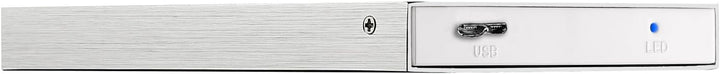 Sumvision Egem Externe Festplatte (100 GB, USB 3.0, FAT32, 6,3 cm / 2,5 Zoll), Grau/Silberfarben gra