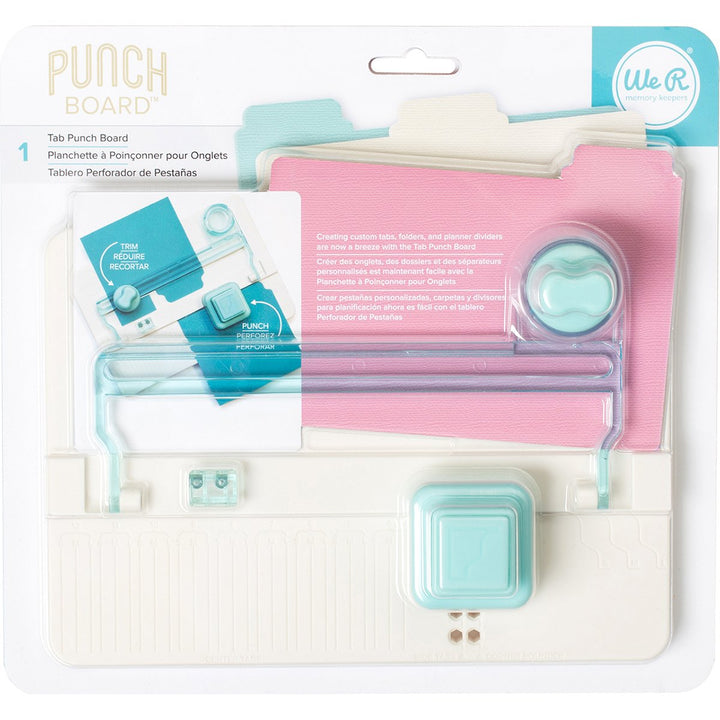 We R Memory Keepers Marke Tab Punch Board-8.51'X9.26', Kunststoff, Mehrfarbig, 10 x 12 x 6 cm Regist
