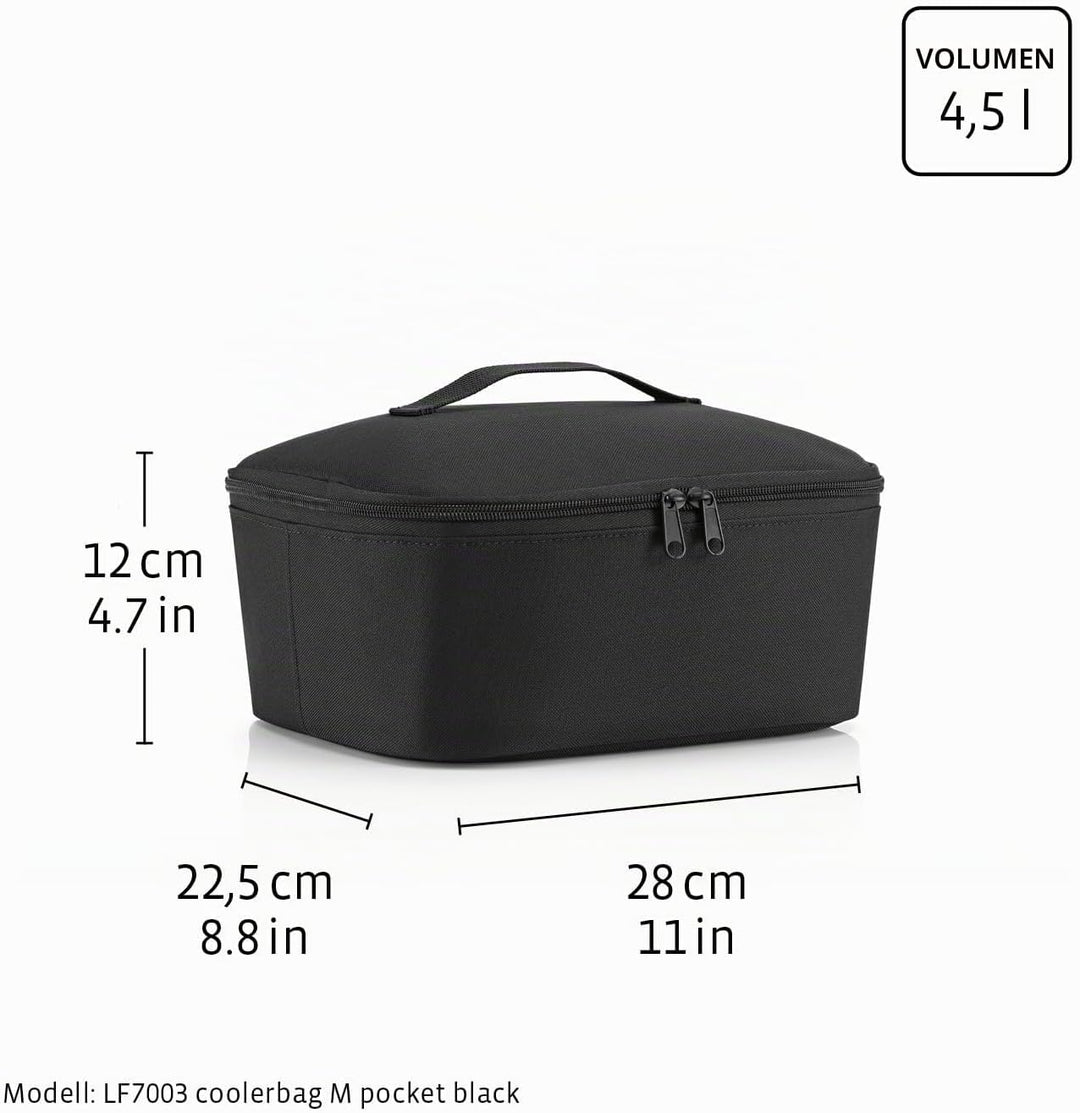 reisenthel coolerbag M Pocket Twist Navy – Kühltasche mit Obermaterial aus recycelten PET-Flaschen –