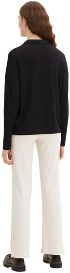 TOM TAILOR Damen Longsleeve Poloshirt, XXS
