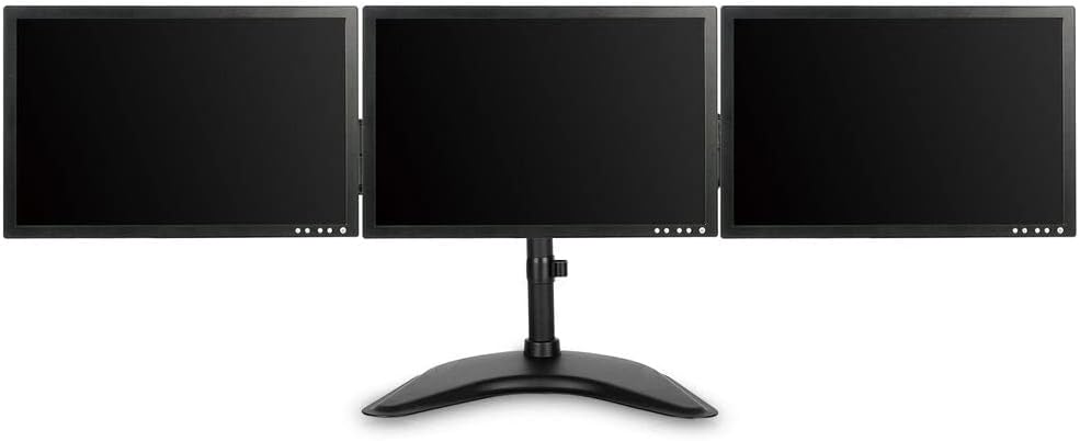 V7 DS1FST-1E Tischhalterung mit Dreifach-Schwenkfunktion für Monitore von 13 Zoll bis 27 Zoll oder 8