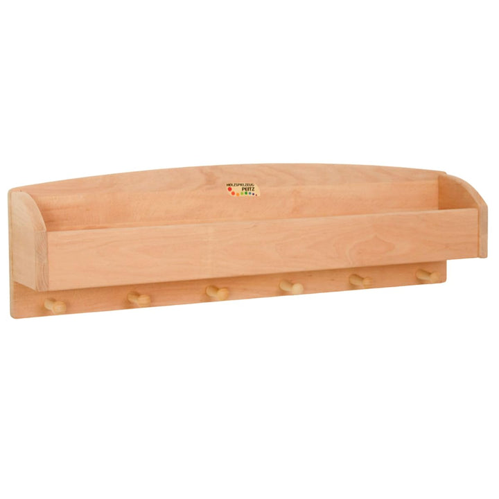 Holzspielzeug Peitz Kinder Wand-Garderobe Mützen-Ablage | Kinderzimmermöbel | Massivholz 8054