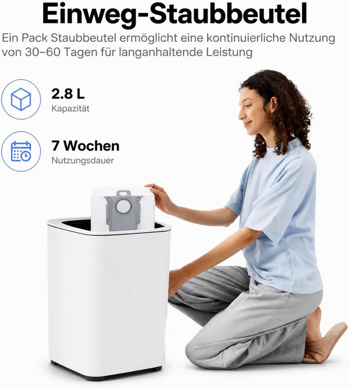 20 Stück Staubbeutel für Roborock Q7 L5+/Q10 S5+/S7 Max Ultra/Q5 Pro+/Q8 Max+/S8+/S8 Pro Ultra/S7 Ma