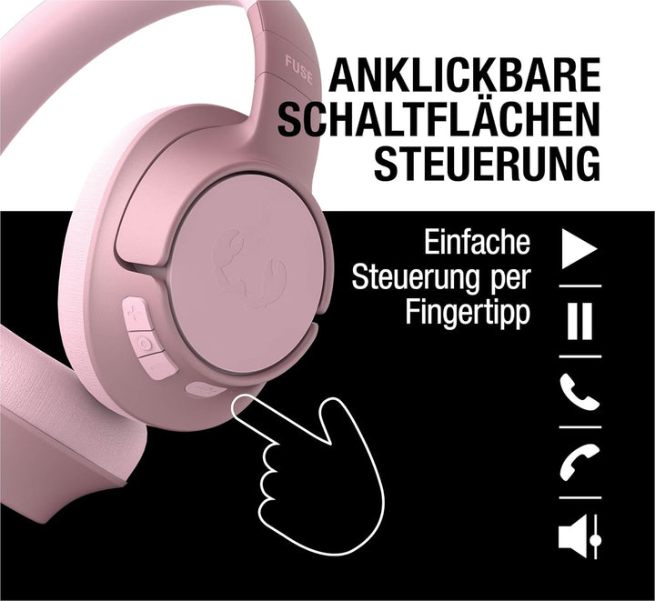 Fresh 'n Rebel Clam Fuse Bluetooth kopfhörer Over Ear mit Hybrid Active Noise Cancelling, mit ENC-Mi