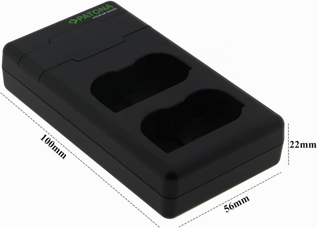 PATONA EN-EL15c EN-EL15b EN-EL15 - PD Performance Akku Ladegerät (1500mA), USB-C Mini Dual LCD - PD/