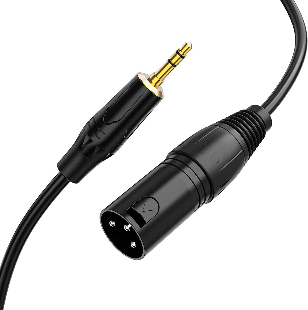 CableCreation 3,5mm auf XLR Kabel, 3.5mm (1/8 Zoll) Stereo-Klinkenstecker auf XLR-Klinkenstecker Kom