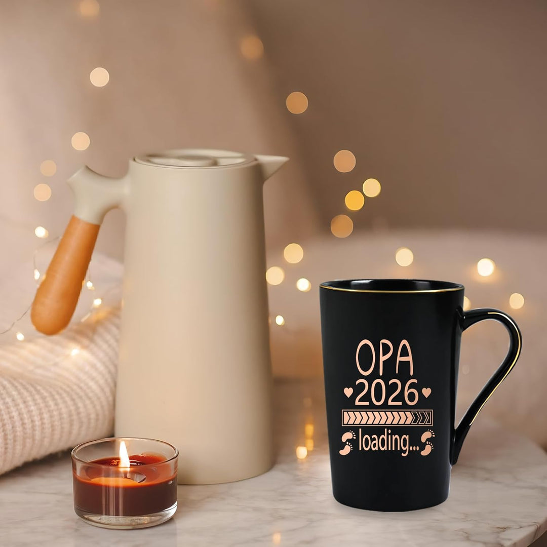 Opa Tasse 2026 Loading, Du Wirst Opa Kaffeetasse, Geschenk für Werdende Grosseltern zu Weihnachten,