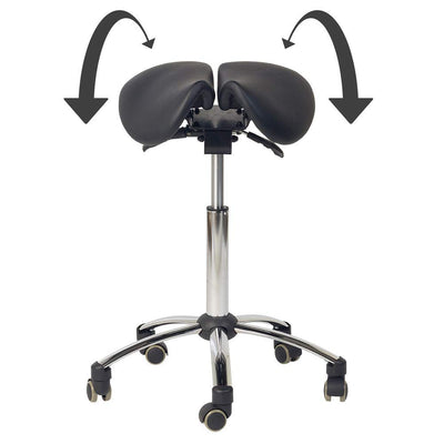 Teqler Sattelhocker, schwarz